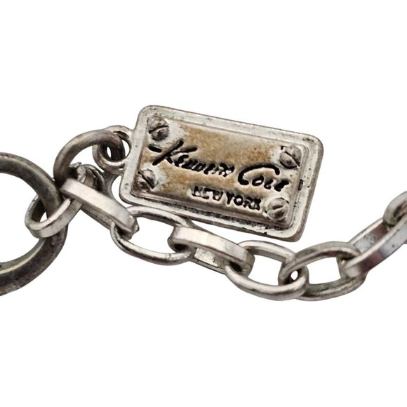 Kenneth Cole New York Green Multicolor Layered Bead & Chain Necklace - Picture 2 of 6